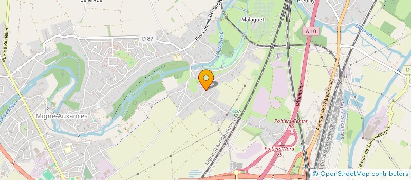 localisation de l'entreprise MONSIEUR DANIEL GOUZILH  MIGNE-AUXANCES