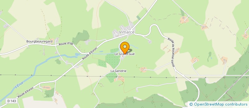 localisation de l'entreprise MONSIEUR DANIEL GRANGE  VIMARTIN-SUR-ORTHE