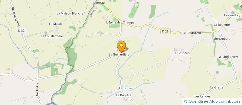 localisation de l'entreprise MONSIEUR DANIEL GRANGER à MANTILLY