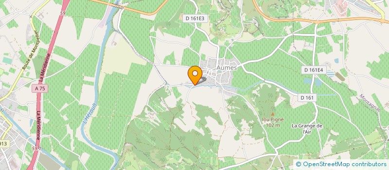 localisation de l'entreprise MONSIEUR DANIEL GRAS  AUMES