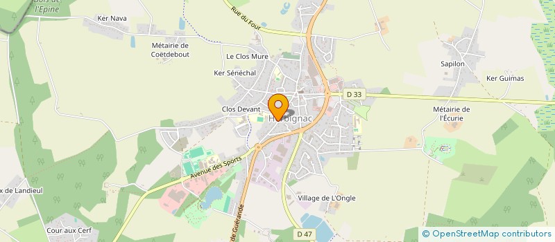 localisation de l'entreprise MONSIEUR DANIEL GRES à HERBIGNAC