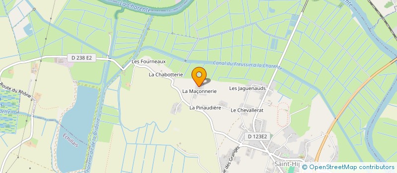 localisation de l'entreprise MONSIEUR DANIEL GRIET  ECHILLAIS