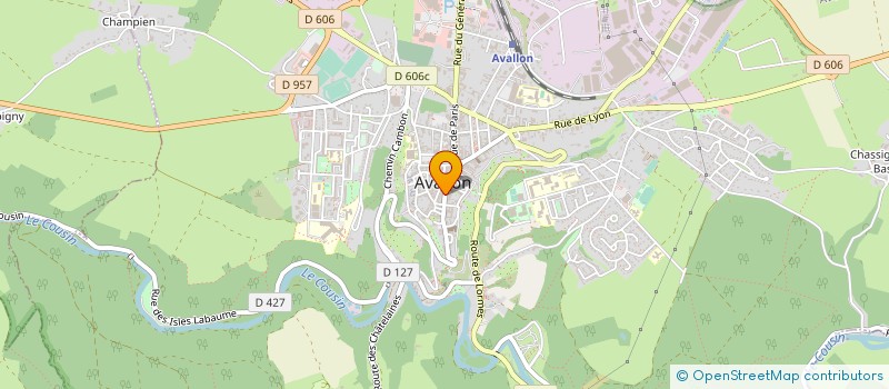 localisation de l'entreprise MONSIEUR DANIEL GRIGNON à AVALLON