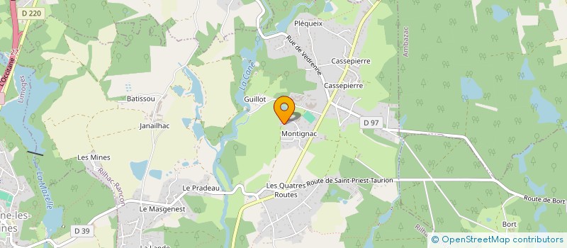 localisation de l'entreprise MONSIEUR DANIEL GRIMAUX à RILHAC-RANCON