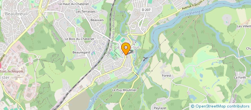 localisation de l'entreprise MONSIEUR DANIEL GROS à LE PALAIS-SUR-VIENNE