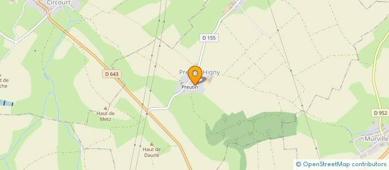 localisation de l'entreprise MONSIEUR DANIEL GROSSE  PREUTIN-HIGNY