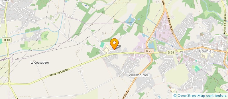 localisation de l'entreprise MONSIEUR DANIEL GUENEAU  VILLEMOIRIEU