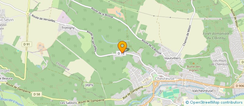 localisation de l'entreprise MONSIEUR DANIEL GUERIN  CHEVREUSE