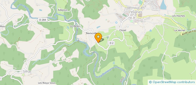 localisation de l'entreprise MONSIEUR DANIEL GUEZE  CHATEAUNEUF-DE-VERNOUX