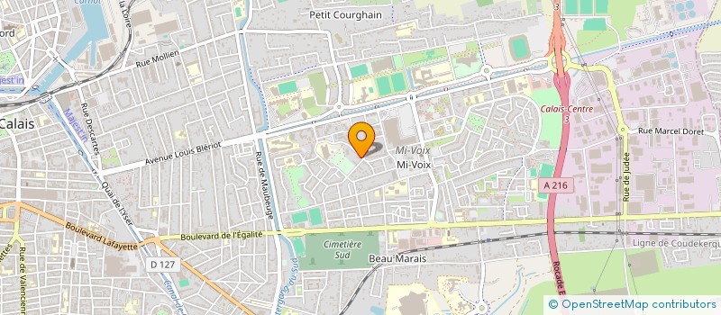 localisation de l'entreprise MONSIEUR DANIEL GUILBERT  CALAIS