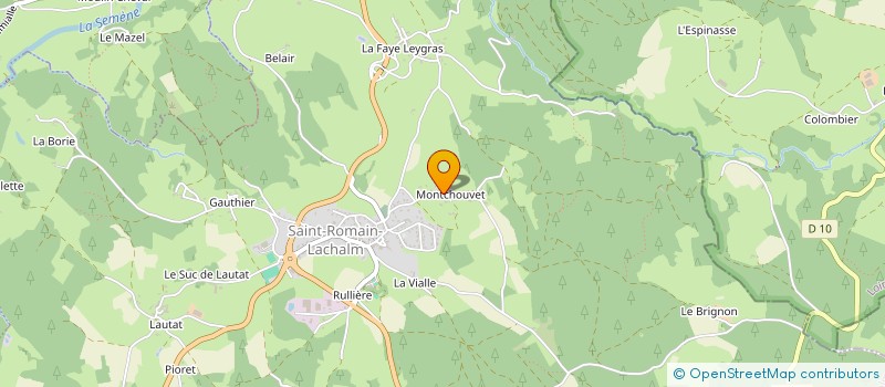 localisation de l'entreprise MONSIEUR DANIEL GUILLAUMOND  SAINT-ROMAIN-LACHALM