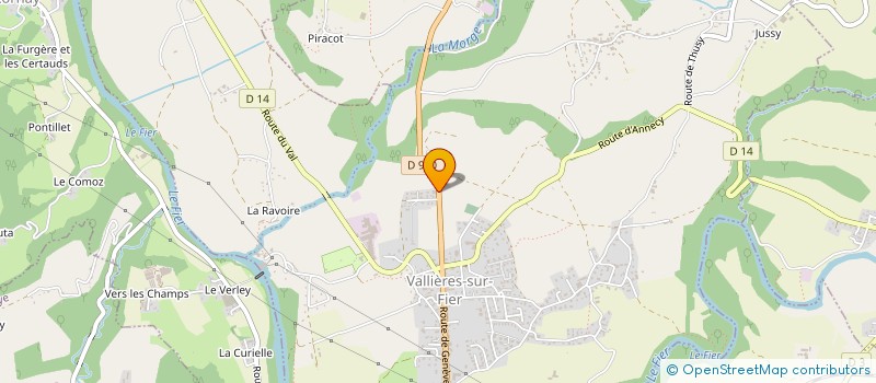 localisation de l'entreprise MONSIEUR DANIEL GUILLERMIN  VALLIERES-SUR-FIER