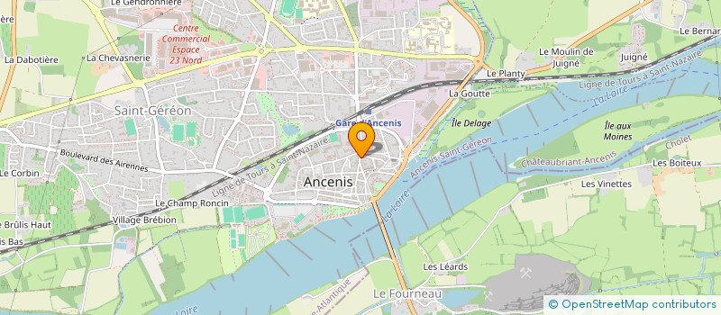 localisation de l'entreprise MONSIEUR DANIEL GUILLET  ANCENIS-SAINT-GEREON
