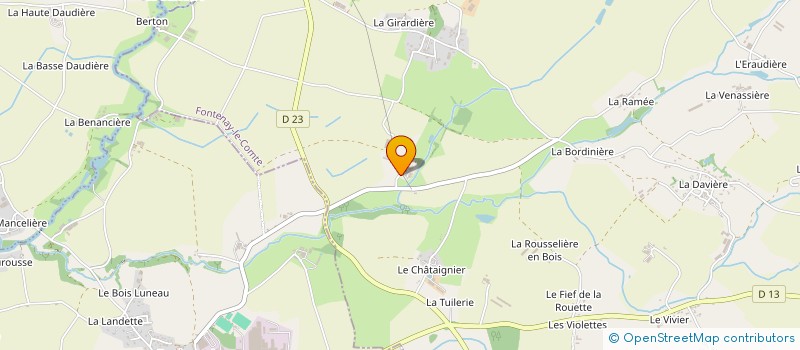 localisation de l'entreprise MONSIEUR DANIEL GUILLOTEAU  LE BOUPERE