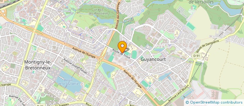 localisation de l'entreprise MONSIEUR DANIEL GUILLOUX  GUYANCOURT