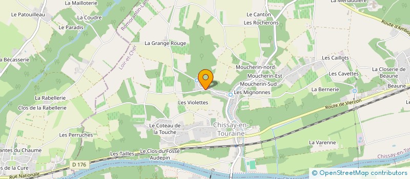 localisation de l'entreprise MONSIEUR DANIEL GUIRAUD à CHISSAY-EN-TOURAINE