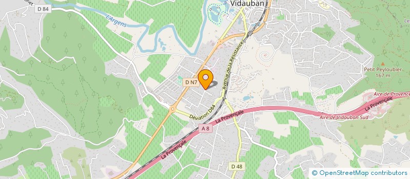 localisation de l'entreprise MONSIEUR DANIEL GURHEM  VIDAUBAN