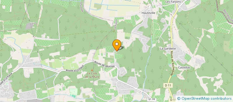 localisation de l'entreprise MONSIEUR DANIEL GUYENET  UCHAUX