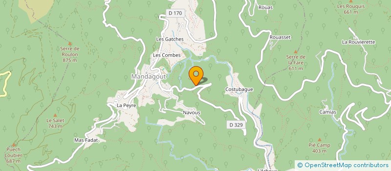 localisation de l'entreprise MONSIEUR DANIEL HADRICH  MANDAGOUT