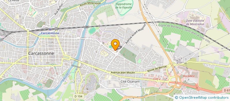 localisation de l'entreprise MONSIEUR DANIEL HALIDI  CARCASSONNE