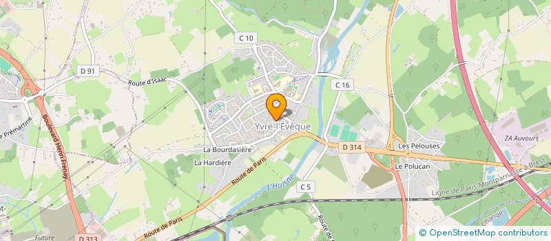 localisation de l'entreprise MONSIEUR DANIEL HAMELIN à YVRE-L'EVEQUE