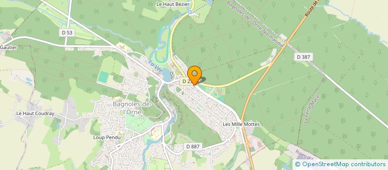 localisation de l'entreprise MONSIEUR DANIEL HANTRAIS à BAGNOLES-DE-L'ORNE-NORMANDIE