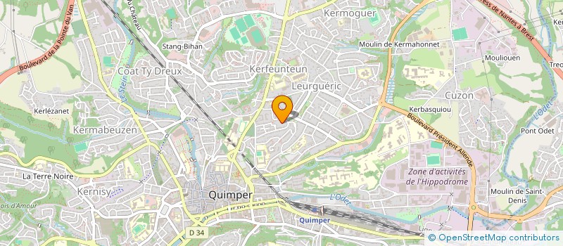 localisation de l'entreprise MONSIEUR DANIEL HASCOET à QUIMPER