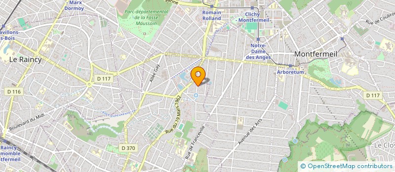 localisation de l'entreprise MONSIEUR DANIEL HASSLI à GAGNY