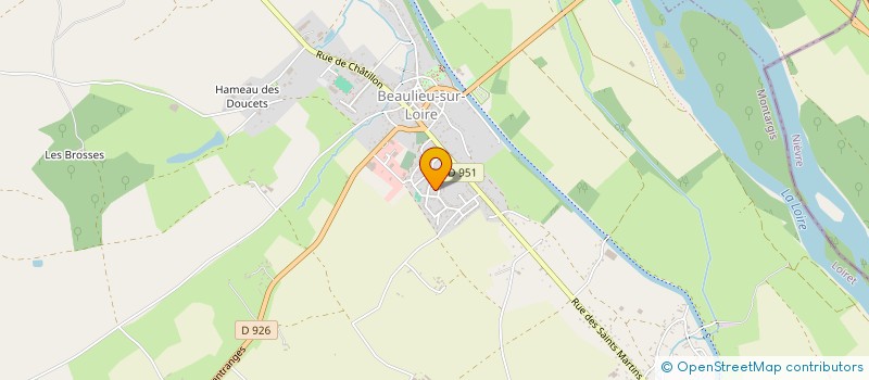 localisation de l'entreprise MONSIEUR DANIEL HAUTIN  BEAULIEU SUR LOIRE