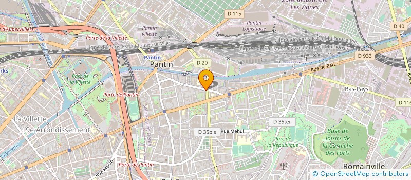 localisation de l'entreprise MONSIEUR DANIEL HAXAIRE à PANTIN