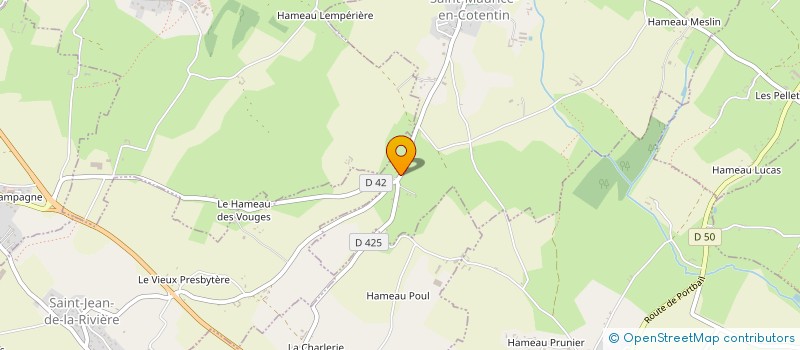 localisation de l'entreprise MONSIEUR DANIEL HEBERT  SAINT-MAURICE-EN-COTENTIN