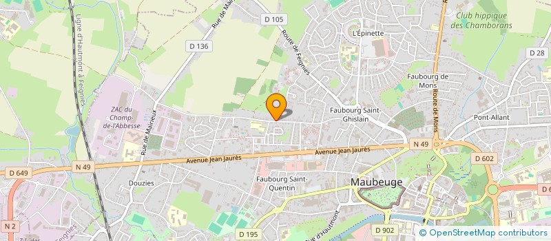 localisation de l'entreprise MONSIEUR DANIEL HECQUET à MAUBEUGE