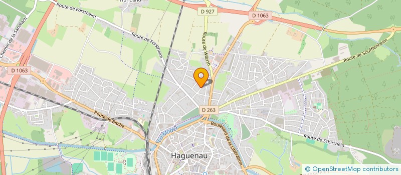 localisation de l'entreprise MONSIEUR DANIEL HEID  HAGUENAU