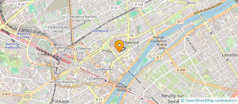 localisation de l'entreprise MONSIEUR DANIEL HEIDARI à COURBEVOIE