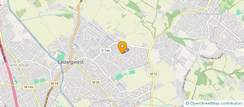 localisation de l'entreprise MONSIEUR DANIEL HELFRICK  CASTELGINEST