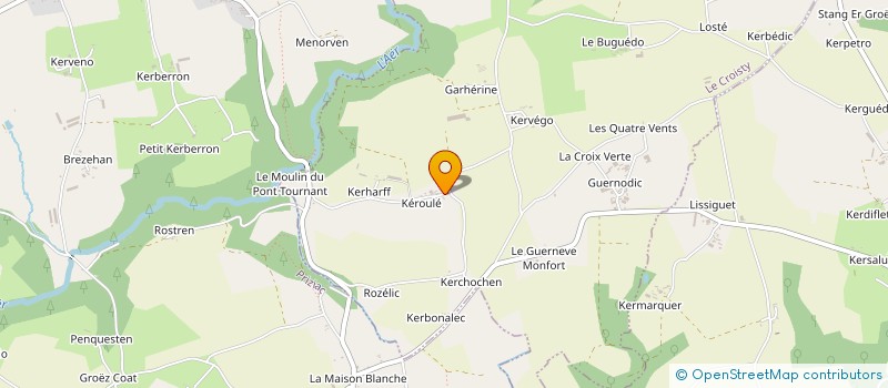 localisation de l'entreprise MONSIEUR DANIEL HELLEGOUARCH à LE CROISTY