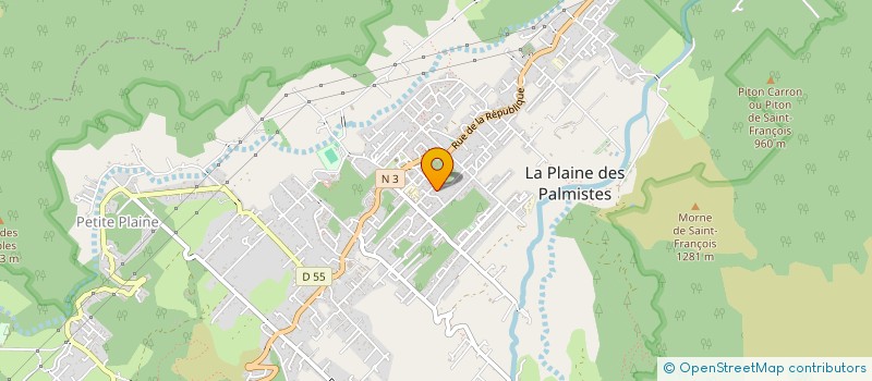 localisation de l'entreprise MONSIEUR DANIEL HENRI PADRE  LA PLAINE-DES-PALMISTES