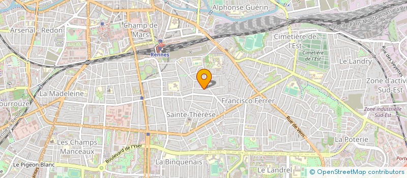 localisation de l'entreprise MONSIEUR DANIEL HENRY  RENNES