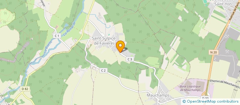 localisation de l'entreprise MONSIEUR DANIEL HERAULT  SAINT-SULPICE-DE-FAVIERES