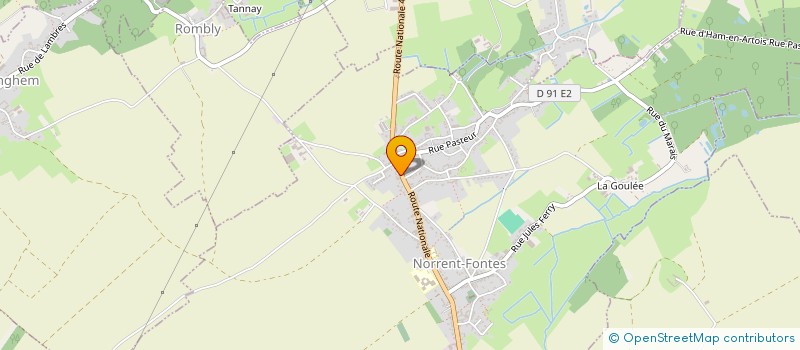 localisation de l'entreprise MONSIEUR DANIEL HERMANT  CAMPAGNE-LES-WARDRECQUES