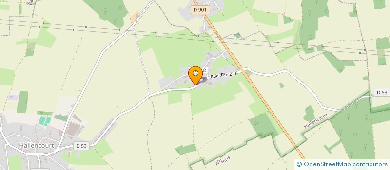 localisation de l'entreprise MONSIEUR DANIEL HETRU  HALLENCOURT