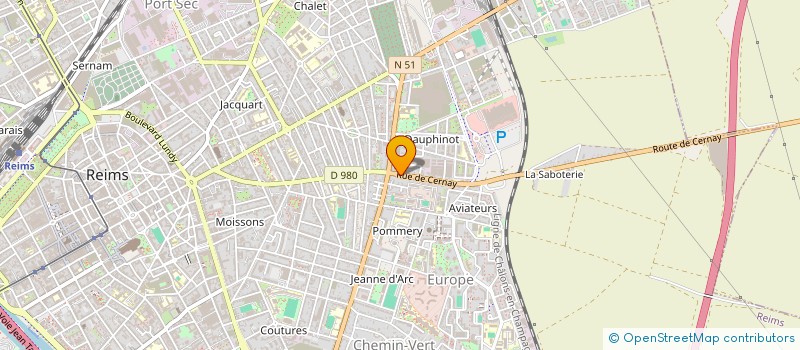 localisation de l'entreprise MONSIEUR DANIEL HIC  REIMS