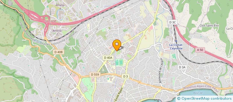 localisation de l'entreprise MONSIEUR DANIEL HILI  LA CIOTAT