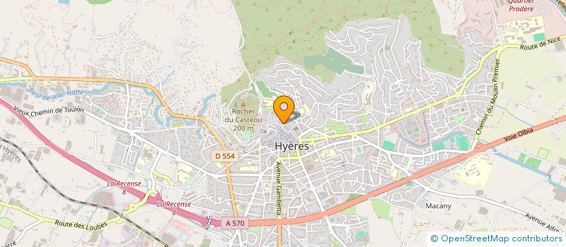 localisation de l'entreprise MONSIEUR DANIEL HINCELIN  HYERES