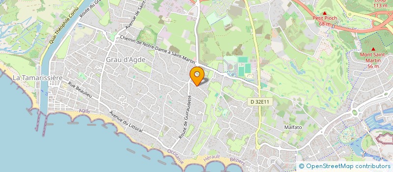 localisation de l'entreprise MONSIEUR DANIEL HIRAILLES à AGDE