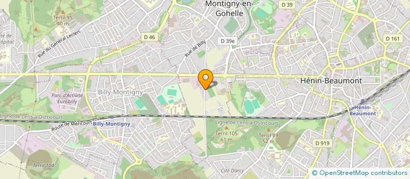 localisation de l'entreprise MONSIEUR DANIEL HOFFMANN  MONTIGNY EN GOHELLE