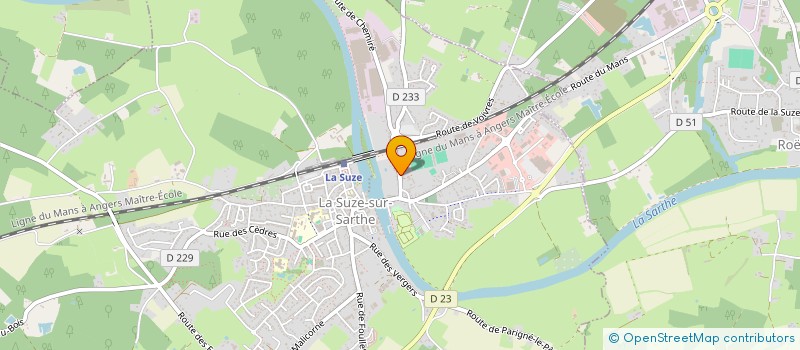 localisation de l'entreprise MONSIEUR DANIEL HOUDOIN  LA SUZE-SUR-SARTHE