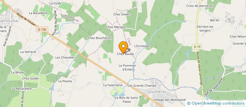 localisation de l'entreprise MONSIEUR DANIEL HOUE  SOUMERAS