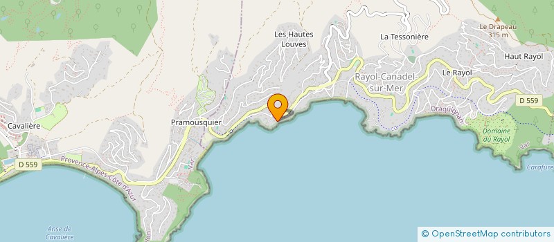 localisation de l'entreprise MONSIEUR DANIEL HOULLE à RAYOL-CANADEL-SUR-MER