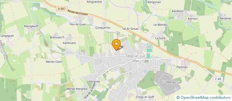 localisation de l'entreprise MONSIEUR DANIEL HOULMANN  TELGRUC-SUR-MER